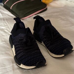 Adidas women’s Black pink and Blue Sneakers